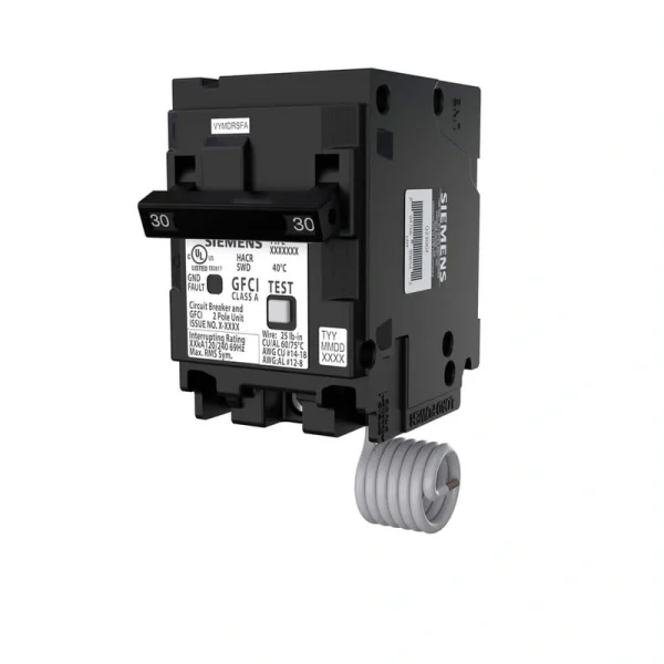 Siemens QPFB 30 Amp 2-Pole GFCI Circuit Breaker