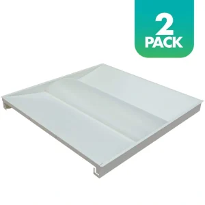 Simply Conserve 34/46/58-Watt Equivalent Dimmable Integrated LED Troffer Light, 3500K/4000K/5000K , 2-pack