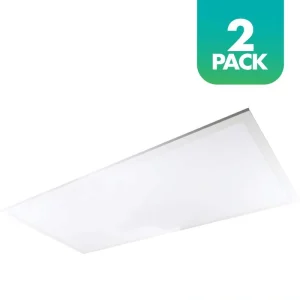 Simply Conserve 64/96/128-Watt Equivalent Dimmable Integrated LED Troffer Light, 3500K/4000K/5000K , 2-pack