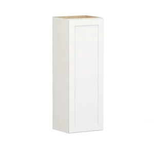SIMPLY WOODMARK PRO Shaker Full Overlay 15 in. W x 12 in. D x 42 in. H Plywood Assembled Wall Kitchen Cabinet in Linen White