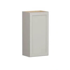 SIMPLY WOODMARK PRO Shaker Full Overlay 18 in. W x 12 in. D x 36 in. H Plywood Assembled Wall Kitchen Cabinet in Stone Gray
