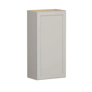 SIMPLY WOODMARK PRO Shaker Full Overlay 21 in. W x 12 in. D x 42 in. H Plywood Assembled Wall Kitchen Cabinet in Stone Gray