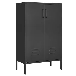 SINOFURN Black 25.6-in File Cabinet T726917449