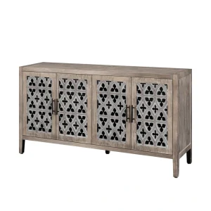 SINOFURN Traditional Brown Tv Cabinet (Accommodates TVs up to 65-in)
