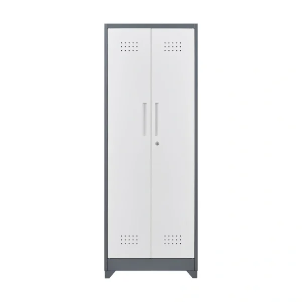 SINOFURN White 3-Shelf Office Cabinet