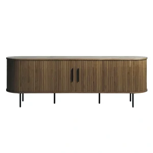 Smoked Oak Contemporary/Modern Wood Media Cabinet T726918838