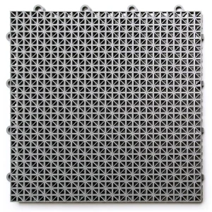 SnapLock 12-in x 12-in 40-Pack Gray Prefinished Vinyl/Plastic Deck Tile (40-sq ft)