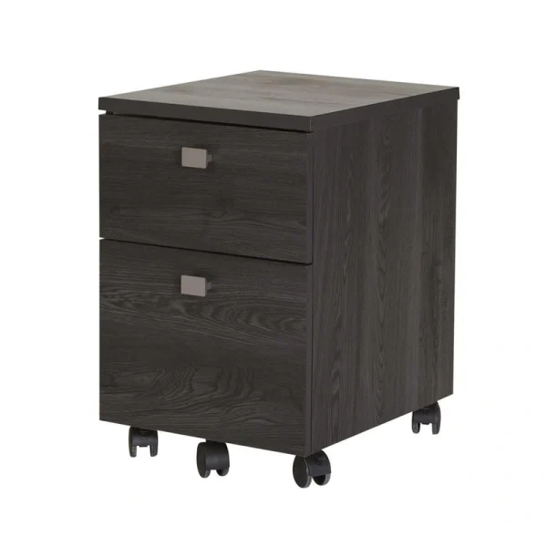 South Shore Furniture Interface Grey Oak 2-Drawer 18.2-in File Cabinet