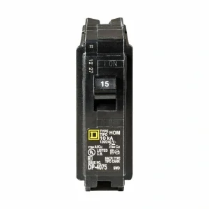 Square D Homeline 15 Amp Single-Pole Circuit Breaker (8-Pack)