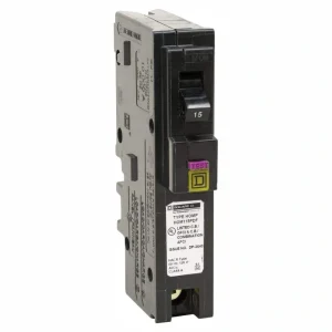 Square D Homeline 15 Amp Single-Pole Plug-On Neutral Dual Function (CAFCI and GFCI) Circuit Breaker (6-Pack)