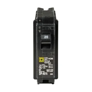 Square D Homeline 20 Amp Single-Pole Circuit Breaker (12-pack)