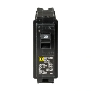 Square D Homeline 20 Amp Single-Pole Circuit Breaker (8-Pack)