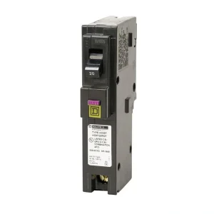 Square D Homeline 20 Amp Single-Pole Plug-On Neutral Dual Function (CAFCI and GFCI) Circuit Breaker (9-pack)