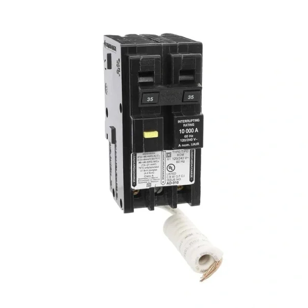 Square D Homeline 35 Amp 2-Pole GFCI Circuit Breaker
