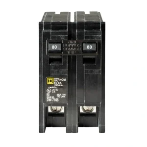 Square D Homeline 80 Amp 2-Pole Circuit Breaker