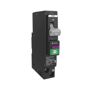 Square D QO 15 Amp 120-Volt Single-Pole Plug-On Neutral Dual Function (CAFCI and GFCI) Circuit Breaker