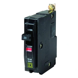 Square D QO 20 Amp Single-Pole Bolt-On Circuit Breaker – Boxed
