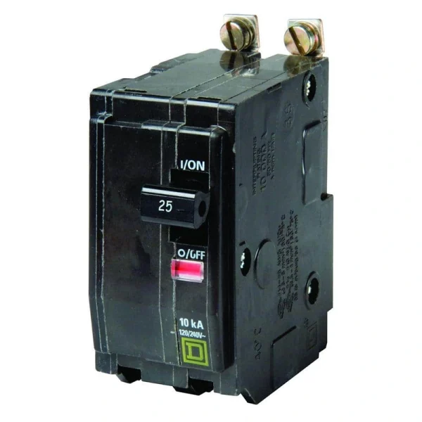 Square D QO 25 Amp 2-Pole Bolt-On Circuit Breaker