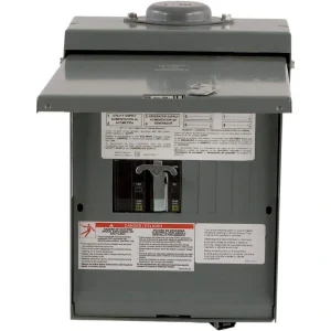 Square D QO 30-Amp 4-Space 8-Circuit Generator Main Breaker Outdoor Manual Transfer Switch