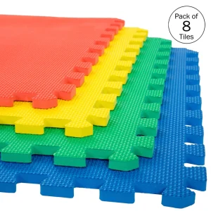 Stalwart 24-in W x 24-in L x 0.5-in T Interlocking Foam Gym Floor Tile (32-sq ft) (8-Pack)