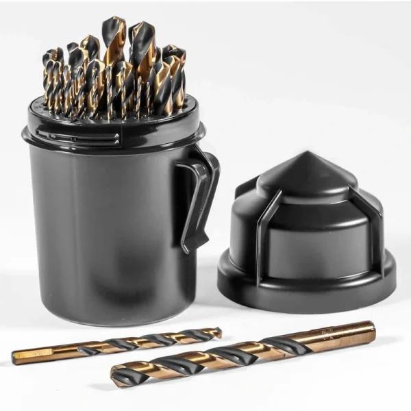 STARK USA ELITE High Speed Steel Drill Bit Set USA Index with Case (29-Piece)