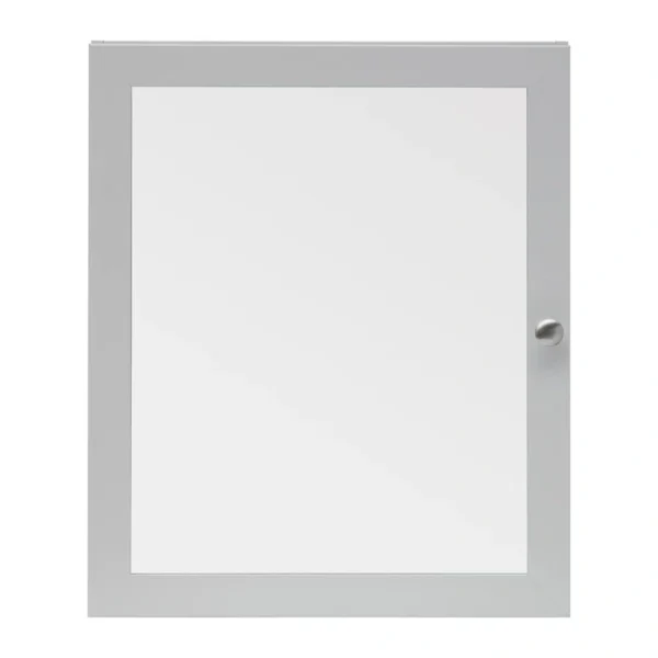 Style Selections 19.63-in x 23.7-in Surface Mount Gray Mirrored Medicine Cabinet