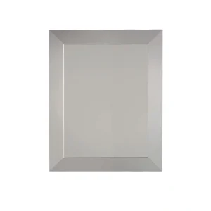 Style Selections 22.5-in x 30.5-in Surface/Recessed Mount Brushed Nickel Mirrored Soft Close Medicine Cabinet