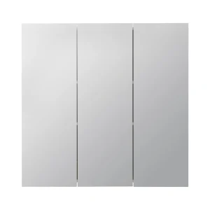 Style Selections 30.25-in x 29.75-in Surface Mount White Mirrored Medicine Cabinet