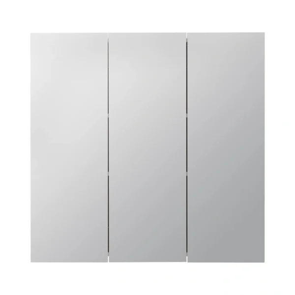 Style Selections 30.25-in x 29.75-in Surface Mount White Mirrored Medicine Cabinet