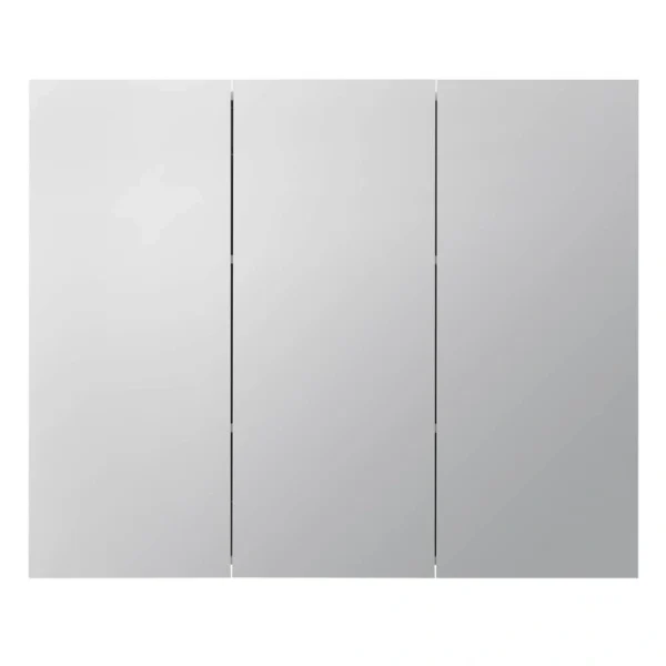 Style Selections 36.25-in x 29.75-in Surface Mount White Mirrored Medicine Cabinet