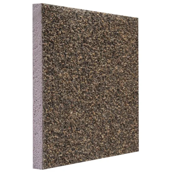 Styro Industries FP Ultra Lite 4′ x 4′ x 1″ Rustic Rock Aggregate Foundation Insulation Panel