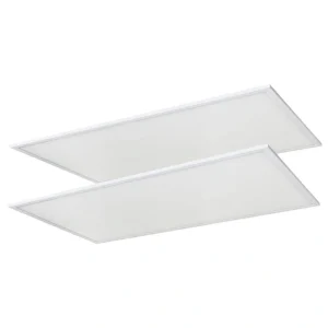Sunlite 2 ft. x 4 ft. 390 Watt-Equivalent 6000 Lumens Lay In Dimmable Integrated LED Flat Panel Light 3000K (2-Pack)