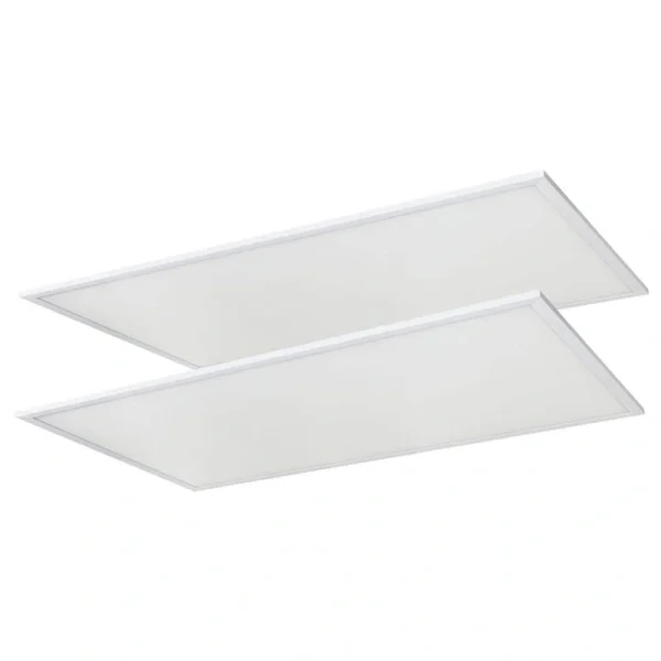 Sunlite 2 ft. x 4 ft. 390 Watt-Equivalent 6000 Lumens Lay In Dimmable Integrated LED Flat Panel Light 3000K (2-Pack)