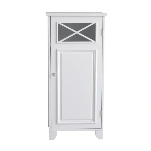 Teamson Home Dawson 15-in x 32-in x 13-in White Freestanding Linen Cabinet