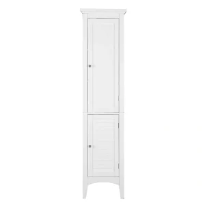 Teamson Home Glancy 15-in x 63-in x 13-in White Freestanding Linen Cabinet