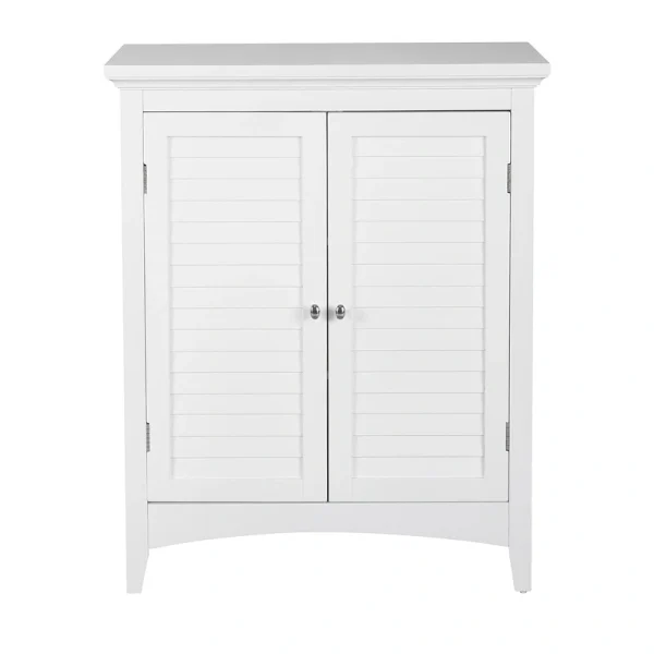 Teamson Home Glancy 26-in x 32-in x 13-in White Freestanding Linen Cabinet