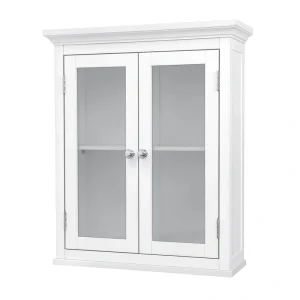 Teamson Home Madison 20-in x 24-in x 7-in White Bathroom Wall Cabinet