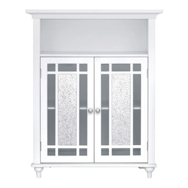 Teamson Home Windsor 26.5-in x 34-in x 12-in White Freestanding Linen Cabinet