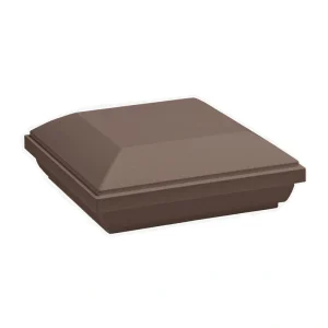 TimberTech 4-in x 4-in RadianceRail Express Kona Composite Deck Post Cap