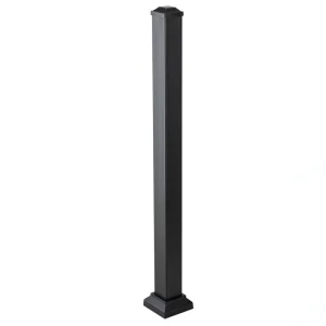 TimberTech Impression Rail Express 3-in x 3-in x 4-ft Black Aluminum Deck Post Sleeve
