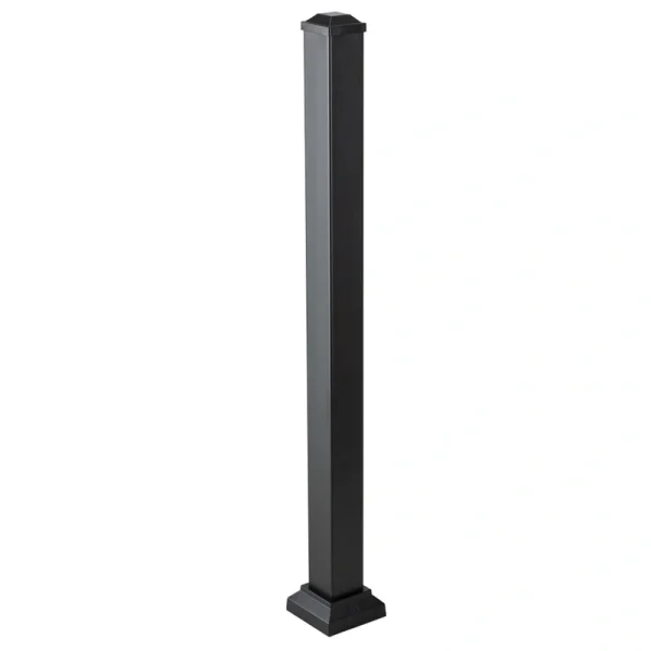 TimberTech Impression Rail Express 3-in x 3-in x 4-ft Black Aluminum Deck Post Sleeve