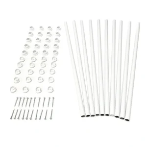 TITAN BUILDING PRODUCTS 3/4-in x 25-in Snap’n Lock Balusters White Aluminum Round Deck Baluster (10-Pack)