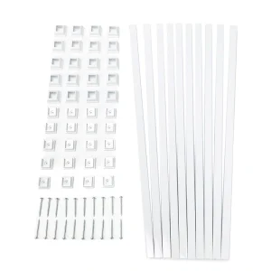 TITAN BUILDING PRODUCTS 3/4-in x 25-in Snap’n Lock Balusters White Aluminum Square Deck Baluster (10-Pack)