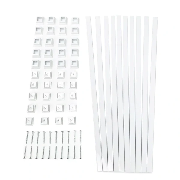 TITAN BUILDING PRODUCTS 3/4-in x 25-in Snap’n Lock Balusters White Aluminum Square Deck Baluster (10-Pack)