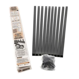 TITAN BUILDING PRODUCTS 3/4-in x 32-in Snap’n Lock Baluster Kit, Square 31-in Powder Coated Black Aluminum Square Deck Baluster