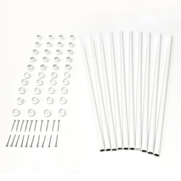 TITAN BUILDING PRODUCTS 3/4-in x 32-in Snap’n Lock Balusters White Aluminum Round Deck Baluster (10-Pack)
