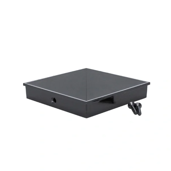 TITAN BUILDING PRODUCTS 4-in x 4-in Post caps Black Aluminum Deck Post Cap