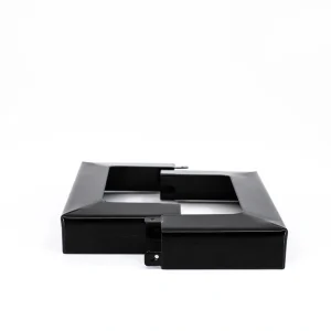 TITAN BUILDING PRODUCTS 4-in x 4-in Powder Coated Black Metal Deck Post Base Trim