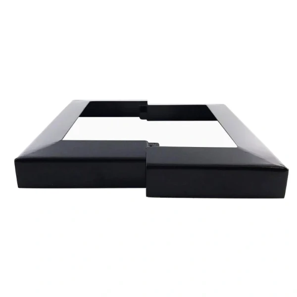 TITAN BUILDING PRODUCTS 6-in x 6-in Black Metal Deck Post Base Trim