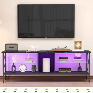 ToolCat Modern/Contemporary Brown Tv Cabinet (Accommodates TVs up to 65-in)